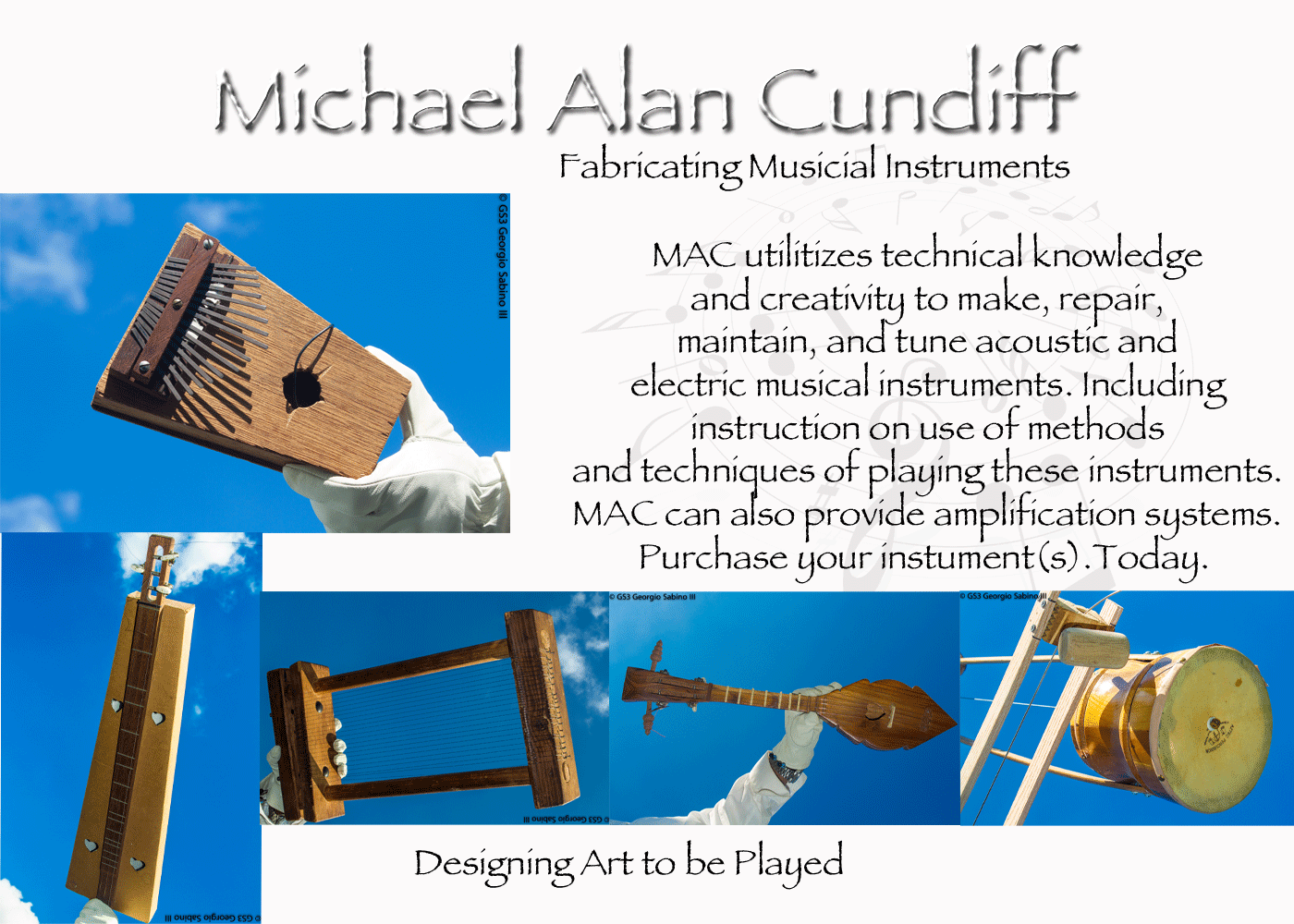 Michael Alan Cundiff / Fabricating Musical Instruments  